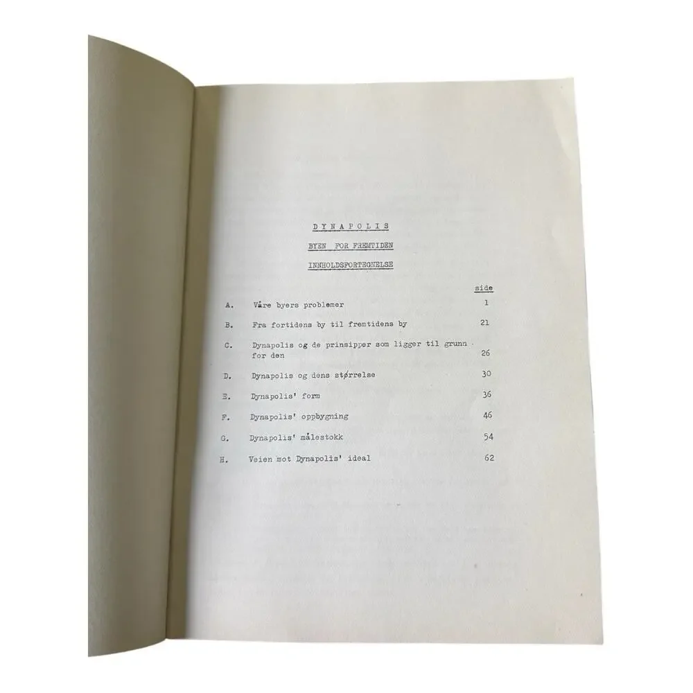 Dynapolis Byen For Fremtiden C.A. Doxiadis 1960 Oslo Architecture Norwegian READ